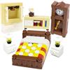 Cabeeskii Mobili da costruzione, compresi letto, TV, divano, armadio da cucina, ecc., Può essere utilizzato per decorare mini mobili in città e altre scene, compatibile con grandi marche
