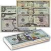 PCCMOT COS 280 Pezzi Prop Money Dollari Americani - Copy - Dollari Finti Dimensioni Reali - Banconote Finte Soldi Finti per Bambini Giocare Decorazioni per Le Vacanze(40 x1$,2$,5$, 10$,20$, 50$,100$)