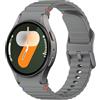 ANBEST Cinturino in Silicone per Samsung Galaxy Watch 7 6 5 Cinturino 40mm 44mm, Braccialetto di Ricambio No Gap con Linea Decorativa Intrecciata per Galaxy Watch 6 Classic 43mm 47mm/Galaxy Watch FE