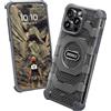 Oakshield Cover per iPhone 15 PRO Max Magsafe - Custodia per iPhone 15 PRO Max Apple - Back Case Antiurto con Bordi Rialzati - Robusta con Standard di Grado Militare - Grigio