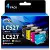 colorfly LC527 Cartucce compatibili con Brother LC527VAL LC527 LC527XL Cartucce per MFC-J4350DW MFC-J4550DW
