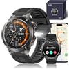 EpochTec TERRAX Smartwatch Uomo - GPS, Touchscreen 1.43, Monitor Frequenza Cardiaca, SpO2, Tracciamento Sonno, Contapassi, Chiamate Bluetooth, Impermeabile IP69, 170+ Modalità Sportive
