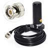 Superbat Wlaniot Antenna Auto Antenna VHF/UHF a Doppia Frequenzaper Base Magnetica Antenna 9cm Connettore BNC Cavo RG58 5m Guadagno 2,5/3dB per Stazioni Radio Mobili per Auto, Scanner BC75XLT e BC125AT.