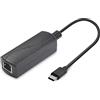 REVODATA Convertitore Driver da 10 W Gigabit PoE a USB-C, Uscita di Alimentazione da PoE a Type-C con Ethernet 2 in 1, Uscita 5V/2A con 1000 Mbps per Telefono/Tablet, Plug & Play (GP2C5V)
