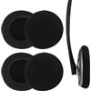 IOHJSA 4 Pezzi Copri Cuffie Universali, 50 mm Cuscinetti Auricolari di Ricambio Neri, Uscinetti di Ricambio in Schiuma per Diverse Cuffie (Nero)