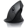 CSL-Computer CSL - Nuovo Mouse Verticale Wireless - Tecnologia LED Rosso - Laser Fino a 2400 DPI - 6 Pulsanti, Rotella Scorrimento, Ricevitore USB Wireless 2.4 GHz Incluso - Senza Filo Nero - Offerta Lancio