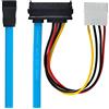 CY Cavo SAS SFF-8482 SAS 29 Pin a SATA 22Pin Hard Disk Drive Raid Cavo di prolunga con IDE 4Pin Porta di alimentazione