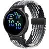 RUIMAYA Cinturini per Smartwatch Compatibili con Garmin Vivoactive 6/5/3/Venu 2 Plus, Cinturino per Orologio in Nylon Intrecciato per Vivomove 3/Sport/Style/Luxe/Trend/HR (Cioccolato Fondente, 20mm)