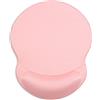ITNRSIIET Tappetino Mouse Ergonomico con Supporto per il Polso, Tappetino per Mouse in Gel Confortevole, base antiscivolo in PU, per Computer e Laptop, Rosa Rosa
