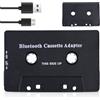 GOEDCH Adattatore per cassetta auto Bluetooth: adattatore per cassetta stereo ad alta fedeltà, adattatore per cassetta Bluetooth 5.0 senza fili per auto, ricarica USB, per telefoni cellulari