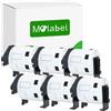 Molabel 6 rotoli DK-11209 Etichette per Indirizzi 29x62mm | 800 etichette/rotolo, 4800 totali. Compatibile con Brother QL-500, QL-700, QL-800, QL-1100. Indirizzi e posta.