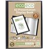 Lotus Raccoglitore formato A3, 80 tasche, nero, di alta qualità, organizer versatile per professionisti, affari, studenti, scuola, progetti, università e uso domestico (1 libro) (loto)