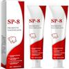 Wootapson 2PCS SP-8 Dentifricio, Dentifricio Sbiancante Probiotico, Teeth Whitening Foam Toothpaste, Alito Fresco,Promuove Denti e Gengive Sani, Previene la Carie, Rafforza lo Smalto dei Denti