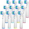 REDTRON Testine di ricambio per spazzolino elettrici Oral B, 12 pezzi Teste spazzolino adatto per Precision Clean, Testa spazzolino sostituzione per Vitality Smart Genius Series e altri