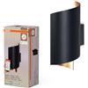 OSRAM SMART+ Matter Twist Applique LED Nera 230x127mm, 12W, 700lm, TW 3000-6500K, WiFi, Alexa, Alluminio