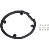 Dioche Coperchio per pignone, protezione catena a disco in plastica, coperchio per manovella di pignone, pedivella per pignone con viti, adatto per Shimanos M430, M590, M390, nero