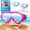 KIDVERSE Occhialini Nuoto Bambini dai 5 anni - occhialini piscina bambino e bambina flessibili e resistenti con protezione UV e trattamento anti-appannamento, maschera subacquea per bambini