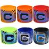 wohn&lebe Fascia da Capitano Calcio 6 pezzi Capitano Armband Fascia Capitano Elastico Multicolor Calcio Capitano Armband Fascia da Capitano Uomo Personalizzata Calcio Bambino Football Captain'S Armbands