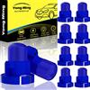 YONGMING Lampadine a cuneo a led T3 blu neo 12V per controllo del riscaldatore climatico luci di accensione pannello strumentale pannello di controllo del cruscotto lampade interne, 10 confezioni