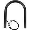 Qiilu Sedile Posteriore del Motociclo Telaio Telaio con LED Freno di Coda Disabilita Luce Singal per CB125 CB175 CB200 CB350 CB360 CB400 Moto Cafe Racer Sedile Loop di Ricambio(210mm)