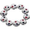 HOMSFOU 10pz Rubinetto Logo Etichette Per Sostituire Rubinetti Etichetta Per Acqua Calda Fredda Per Acqua Calda Fredda Fredda Etichetta Per La Cucina Silver Abs