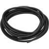 PATIKIL Nastro Sigillante In Schiuma Di Silicone, 3 M(9.8FT) 5mm(0.2) Dia Bacchetta Rotonda Ad Alta Densità In Gomma Spugna Solida Per Sigillatura Blocco Fessure Isolamento, Nero