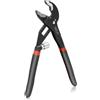 CCLIFE Pinza Pappagallo 175 mm in Acciaio Cr-V con Regolazione a Cricchetto Chiave Pappagallo Pinze Regolabili per Tubi e Dadi