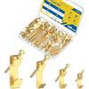 Uniclife Kit di Sospensione per Quadri 145 Pezzi, 4 kg, 13 kg, 22 kg, 45 kg Ganci per Quadri Rinforzati per Cartongesso e Legno, Ganci da Parete, Ganci per Cornici per Appendere Foto Specchi Dipinti