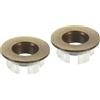 PATIKIL Trabocco Anello 2pz Lavello Rotondo Copertura Lavabo Rivestimento Ottone Inserto Foro Rotondo Tappi per Cucina Bagno Bronzo