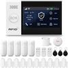 PGST Allarme Casa Senza Fili, GSM WIFI Allarme Casa Wireless, Sistema di allarme con rilevatore di movimento, allarme per finestre/sensori per porte, sistema di allarme per casa, appartamento