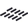 QUARKZMAN M3 x 20mm Rotondo Alluminio Colonna Lega Distanziale Distanziale Perno Fissaggio x 10pz Modello Spaziatura Vite Perno per Aste Collegamento, [Nero]