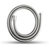 OFFO Tubo Flessibile Doccia 1,5 metri,Tubo Doccia in Acciaio Inox Anti-Torsione e Anti-Piega, Antigoccia, Universale G1/2 Ricambio, Cromo/Argento