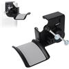 Fukaisu Supporto per Cuffie con Morsetto Monitor, Supporto Cuffie Regolabile con Protezione in Silicone Organizer da Scrivania per Casa Ufficio Giochi e Studio