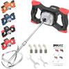 IMAYCC Trapano Miscelatore Elettrico 2100W, Miscelatore per Malta e Cemento Portatile, Agitatore M14 Regolabile, Frusta Professionale per Vernice, Boiacca, Malta,Cemento e Foraggio,Colla, Calcestruzzo(Nero)