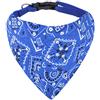 HRP Cani Bandana Foulard per animali domestici regolabile per cucciolo di cane piccolo gatto (S, Blu)