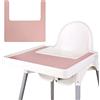 Lomgwumy Tovaglietta Per Seggiolone, Resistente Per Seggiolone, Pulita E Igienica, Adatta Per IKEA Antilop Highchai, Per Bambini E Bambini (Rosa)