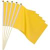 PATIKIL Mini bandiere vuote, 16 bandiere gialle a sublimazione colorate per decorare giochi di carte di compleanno, cortile, prato, marcatura del terreno, sport, golf, feste, laurea, irrigazione, 30 x