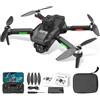 A Alpha Mini Drone con Fotocamera 720P per Bambini, Micro Drone per Principianti, Quadcopter RC con Protezione Eliche, Flip 360°, Luci LED, Drone Giocattolo per Interno ed Esterno