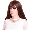 SUAISKR Maschera da donna in silicone realistica per Halloween, per travestimento e cosplay (Suntan)