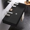 Scarabeo Teorema 2.0 lavabo doppio, 5106R100B49, Teorema 2.0 nero opaco [Lavabi > Lavabi Doppi]