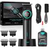 VGR Regolabarba professionale per uomo, batteria ricaricabile USB senza fili, motore elettrico BLDC 8000 giri/min, DLC + lame in ceramica, lineup barbiere, bordatura, contorni, dettagli, toelettatura