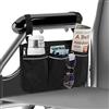 Heveer Borsa per Sedia a Rotelle con Tasche Borsa di Stoccaggio per Bracciolo per Sedia a Rotelle Impermeabile Borsa Laterale per bracciolo con Strisce Riflettenti per Sedie a Rotelle