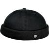 WEROR Dockercap Uomo - Berretto da pescatore - Berretto da marinaio Docker Cap - Berretto in cotone - lavorato a maglia - WEROR-281.1, Nero , Taglia unica