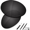 Saucer Set di lenti di ricambio e gomma per occhiali da sole Oakley Romeo 1, (High Defense - Carbon Black Polarized), Taglia unica