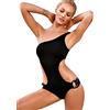 Inception PRO Infinite Costume da Bagno Intero Nero Monospalla Donna