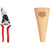 FELCO 14 Forbici da Potatura Professionali Compatte Bypass 18 mm per Mani Piccole con Fodero Rinforzato FELCO 912