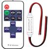 LifgWas Dimmer Di Luce LED, Telecomando Senza Fili, 5 V-24 V 6A Controller LED, Per Apparecchi Monocromatici, Per Sorgenti Luminose Puntuali, Strisce Luminose Morbide, Lampade Di Lavaggio A Parete