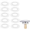 QIUMING Pop-up Guarnizione di scarico del bacino guarnizioni in gomma per tappo del lavandino guarnizioni di ricambio per lavabo per Push-Up Lavello Tappo di Scarico Bacino(Bianco，38 * 23.5mm)