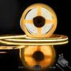 LakiHomi Striscia LED COB da 3 m, dimmerabile, con alimentatore di rete, luce bianca calda, CRI 92+, larghezza 8 mm, per sottopensili, TV, cucina, parete, soggiorno, fai da te, 3000 K