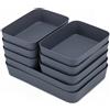 Bugucat Organizer Cassetti 8 Pezzi,Divisori Cassetti Scrivania in 2 Dimensioni,Organizer Contenitori Porta Oggetti Adatto per Guardaroba, Scrivania, Bagno, Cucina